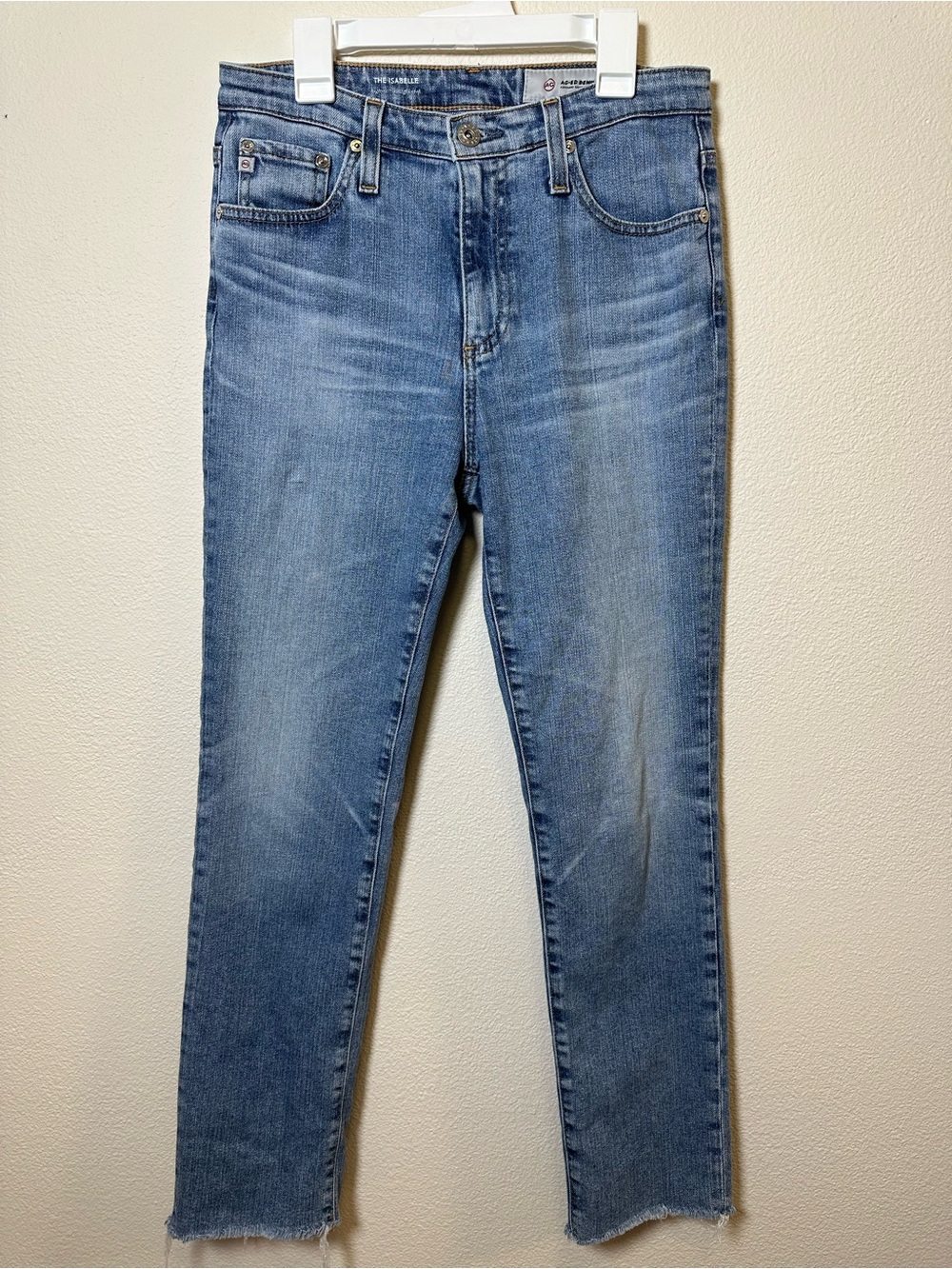 AG Adriano Goldschmied Women’s Blue Denim Jeans - Classic Straight Fit